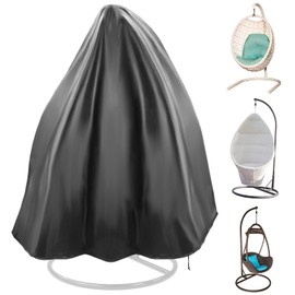 QWORK® Hanging Chair Cover Large 420D Oxford Fabric Hanging Chair Protective Cover Waterproof and UV Protection Hanging Chair Cover 190 x 115 cm