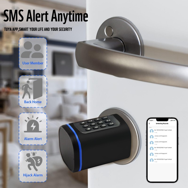 Smart Door Lock, Euro Door Smart Cylinder Lock, Electronic Locks