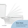 LUXE TS1008R Round Comfort Fit Toilet Seat with Slow Close,