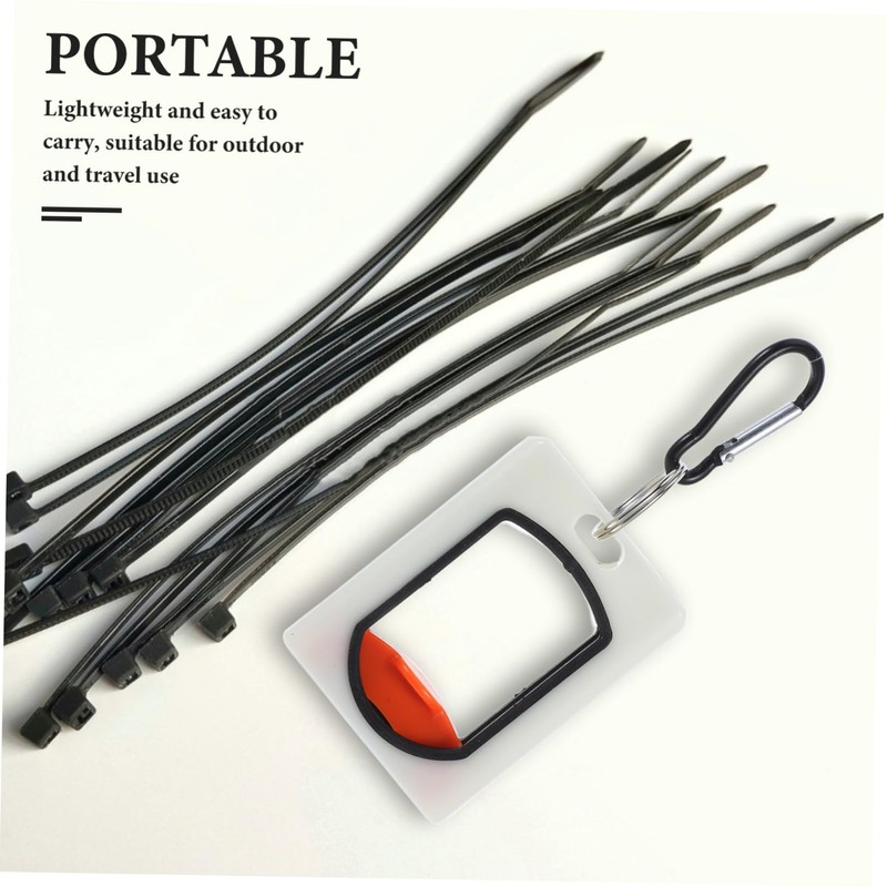 ORFOFE Cord Organizer for Desk Plastic Clip Zip Ties Luminous