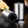 Beer Bottle Opener, Automatic Beer Bottle Opener with Magnetic Cap