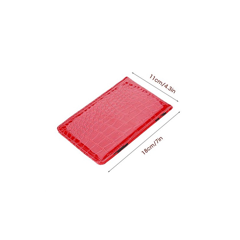 Leather Scorecard Holder, Score Counter Keeper Card Holder (Red)