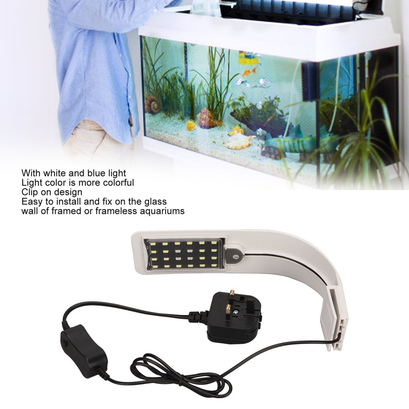 Clip On Aquarium Light 24 Light Beads Mini LED Aquarium