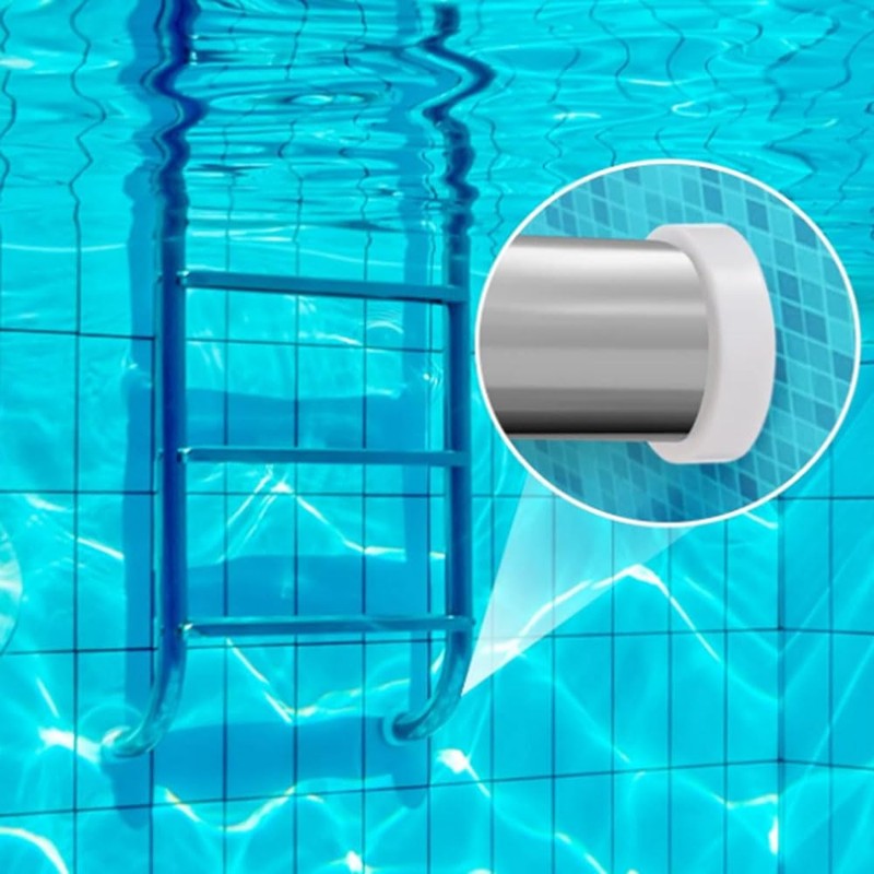 4 Swimming Pool Ladder Buffers, Rubber Covers, Bumpers Suitable for