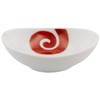 Hasamiyaki 42888 Small Oval with Brocade Swirl Pattern