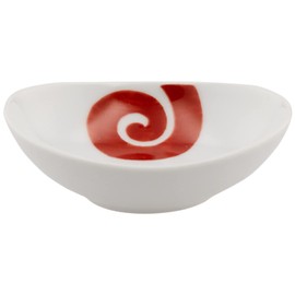 Hasamiyaki 42888 Small Oval with Brocade Swirl Pattern