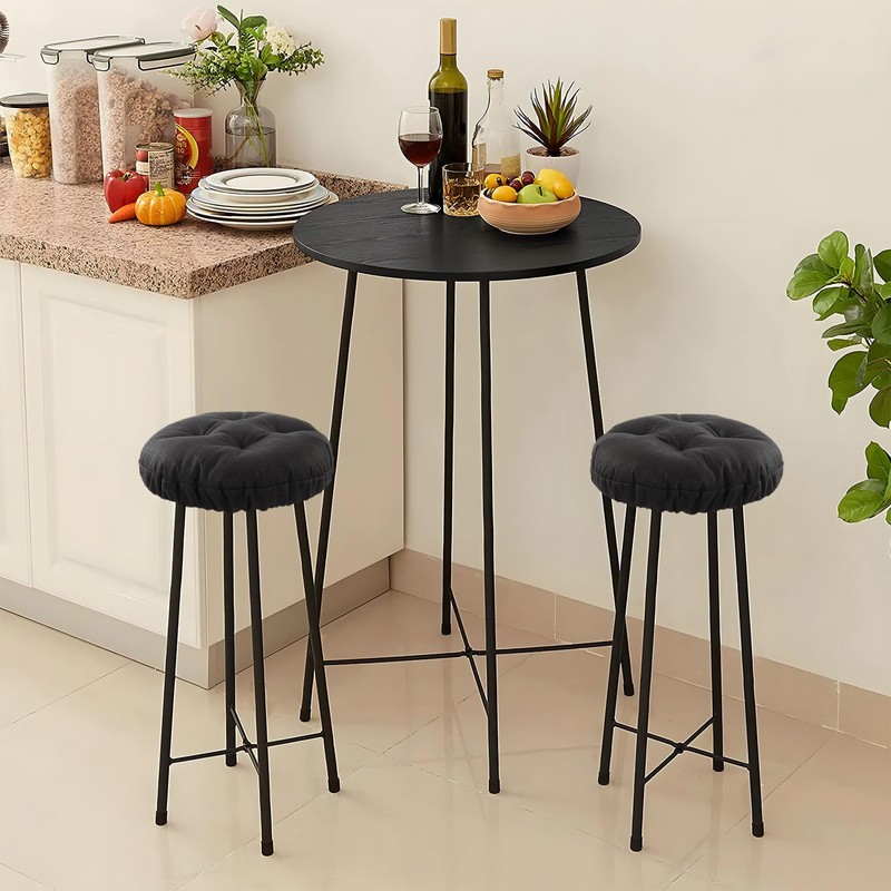 LYLNBYWK Bar Stool Covers Set of 2, Stool Covers Round