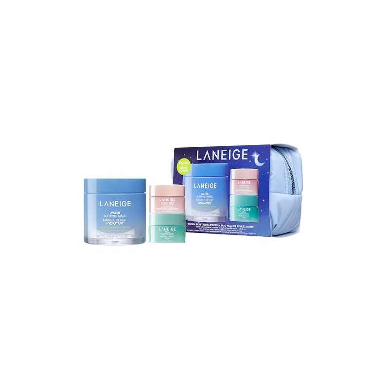 LANEIGE Dream Skin Trio: Korean Sleeping Mask Set for Hydrating,