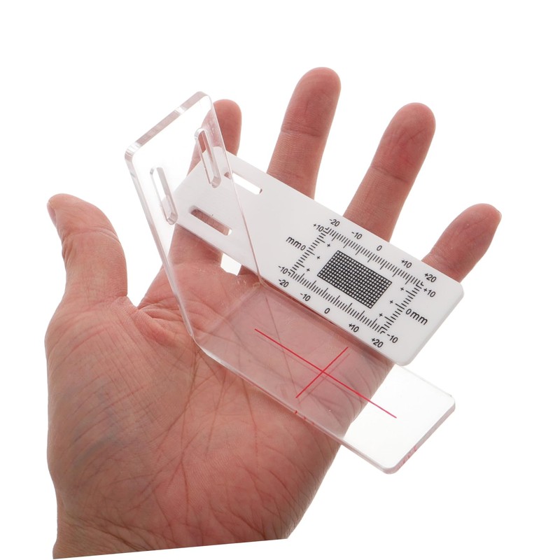 Mipcase Plastic Crack Gauge for Corners Corner Crack Monitoring Ruler