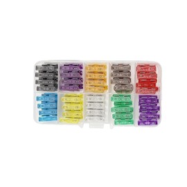 CRWP 100 PCS Automotive Blade Fuse Assortment Kit – Complete 2A to 35A Fuse Set with crwp card.