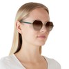 Vogue Eyewear Women's VO5361S Hexagonal Sunglasses, Transparent Light Green/Brown Gradient,