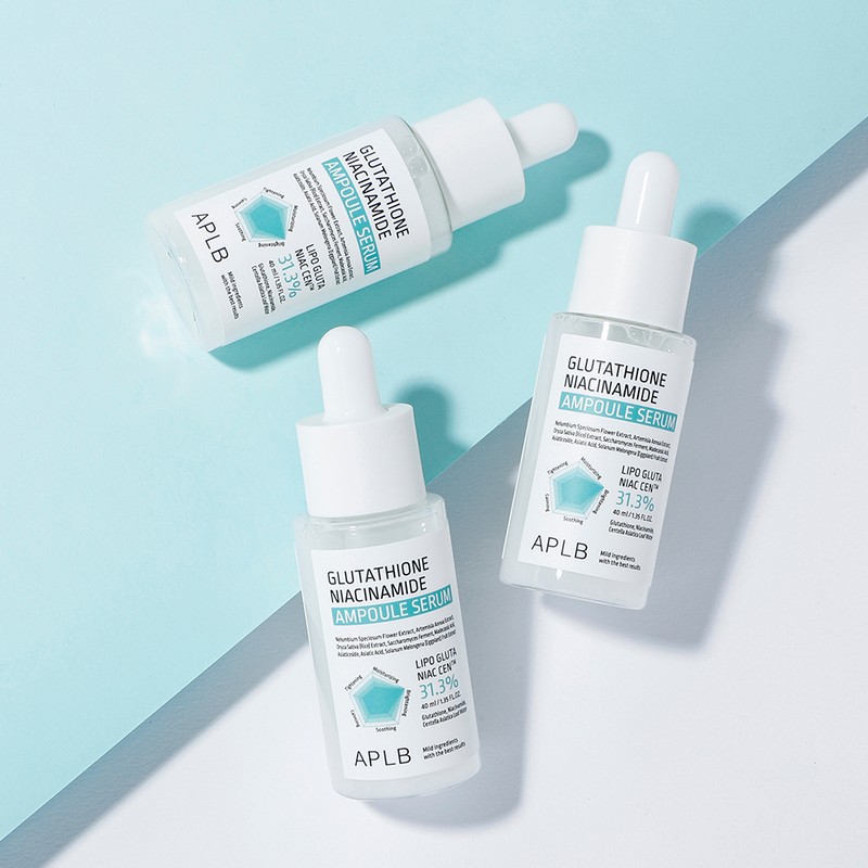 APLB 글루타치온 나이아신아마이드 앰플 세럼, 40ml, 2개 APLB Glutathione Niacinamide