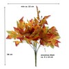 DARO DEKO Artificial Plant Shrub Leaf Frond Bouquet Maple Leaves