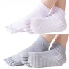 Copeflap Women's Yoga Socks, 5 Toes, Pilates, Anti-Slip, 2 Pair