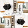 Probrico Dummy Door Knobs Half Door Handles for Closet French