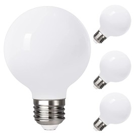HORKEY Foco LED Moderna Bombilla Edison 4 Pza G25(g80) 5w E26 Blanco