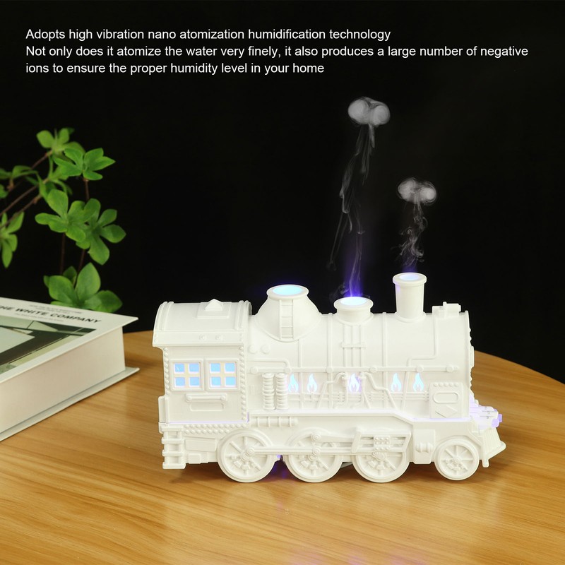Essential Oil Diffuser 300ml 2 Light Modes Train Shape Aroma