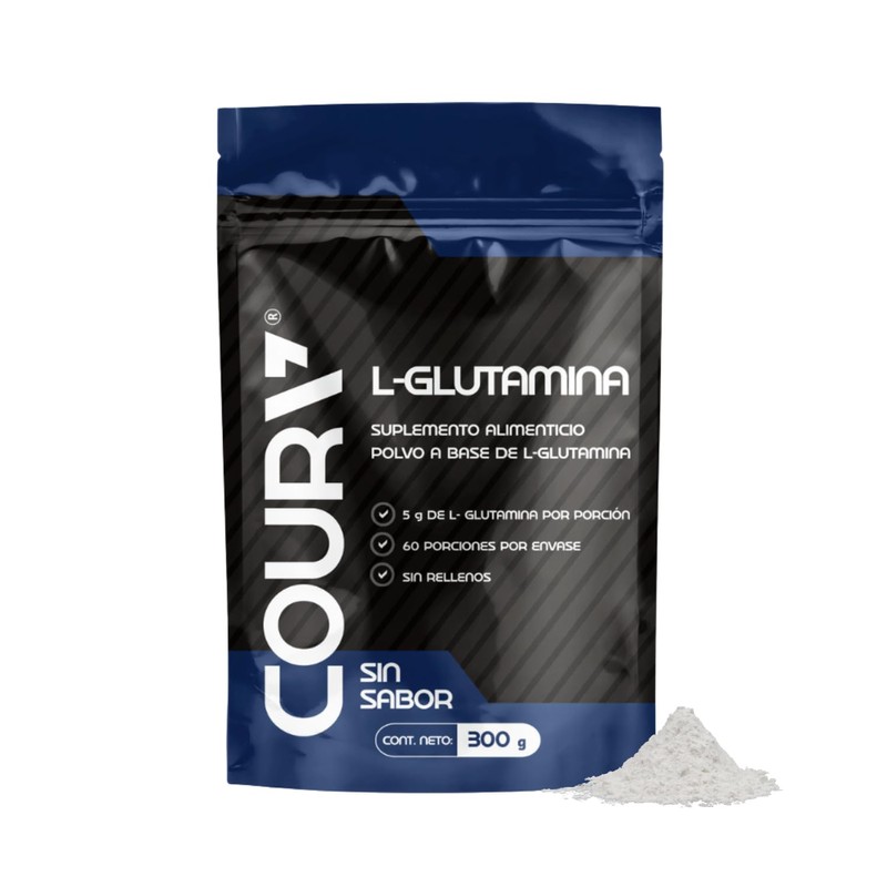 COURA Glutamina Micronizada Pura en Polvo - Sin Sabor