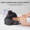 Pakanana Face Down Pillow and Massage Headrest for Bed, 3-Air-Hole