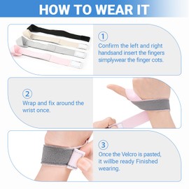 Pluvyze 8 Pieces Thumb Support for Left Right, Breathable Thumb CCD Joint Bandage, Relieve Discomfort, Thumb Splint Right for Wrist Sports Tendonitis