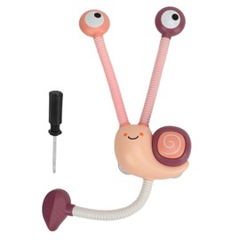 Baby Bath Shower Head Double Sprinkler Bathtub Tub Snail Shaped Electric Shower Head Bathing Toy Pink
