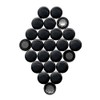 Small Black Planning Office Magnets for Fridge, Whiteboard, Noticeboard, Filing