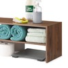 Whitmor Wood Stackable 2-Shelf Shoe Rack, Walnut, 31 inches