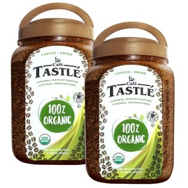 Cafe Tastlé 100% Organic Instant Coffee, 2 jars of 17.85 (35.70 Oz)