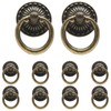Jiozermi 10 Pcs Metal Ring Pull Handles, Cabinet Ring Knobs,