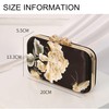 Clutch Purses for Women Floral Embroidery Clutch Handbag Wedding Party