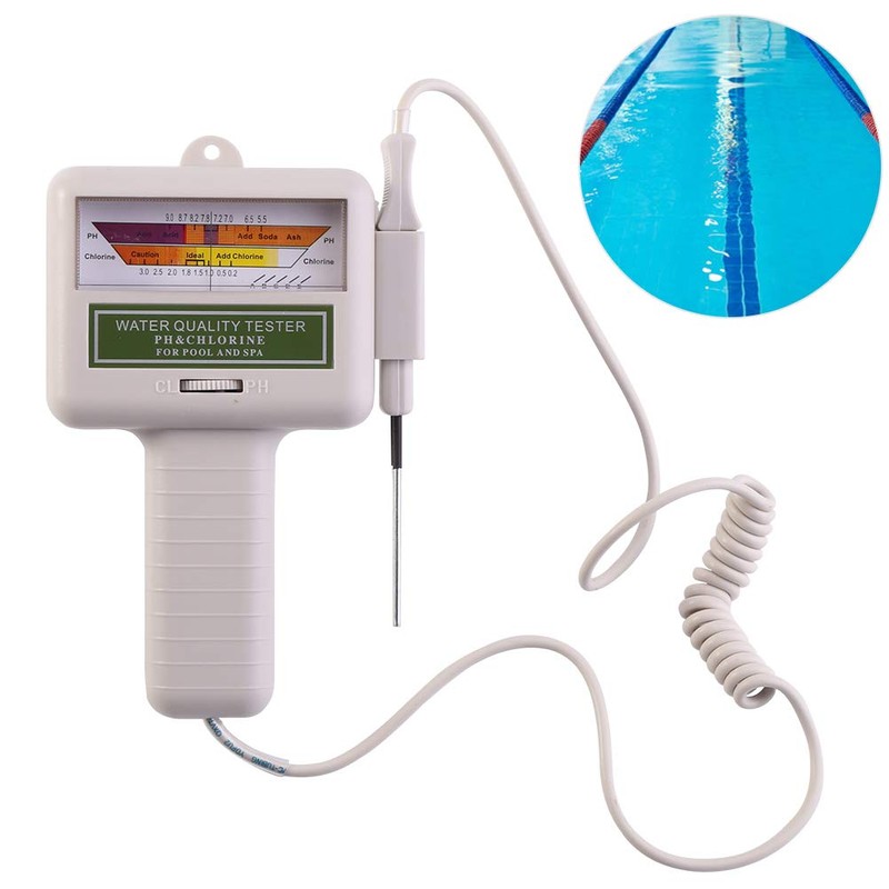 HEEPDD PH Tester Swimming Pool Checker Kit Water Quality Monitor