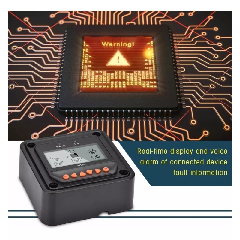 Generic Medidor Remoto Con Pantalla Lcd Con Controlador Solar Mt-50