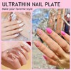 INPING Soft Gel Full Cover Nail Tips, 240PCS Short Almond
