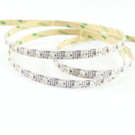 Rogndash 16.4ft WS2812B Individually Addressable LED Strip 5m 300 LED Pixel Flexible Light 5050 SMD White PCB Not Waterproof DC 5V