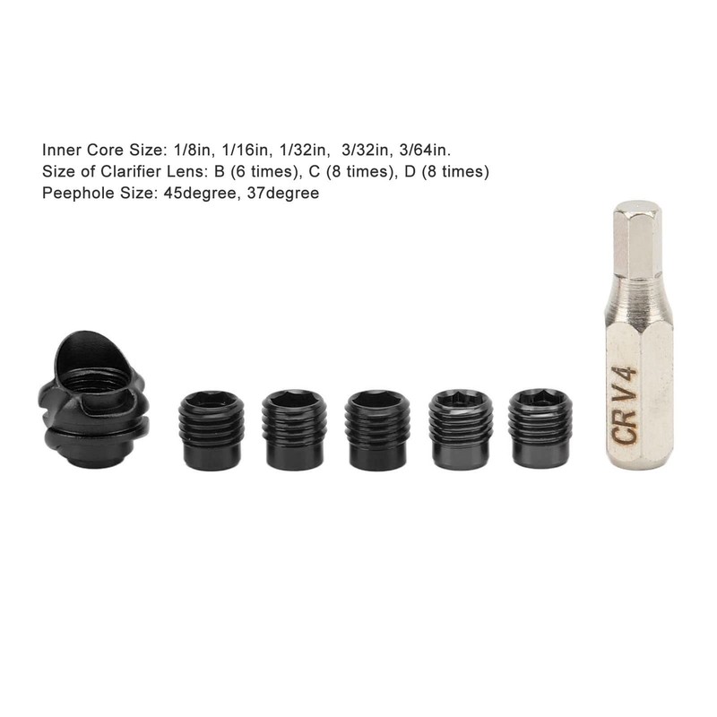 UBEF Archery Hood Sight Cover Kit, Aluminum Alloy 6x 8x