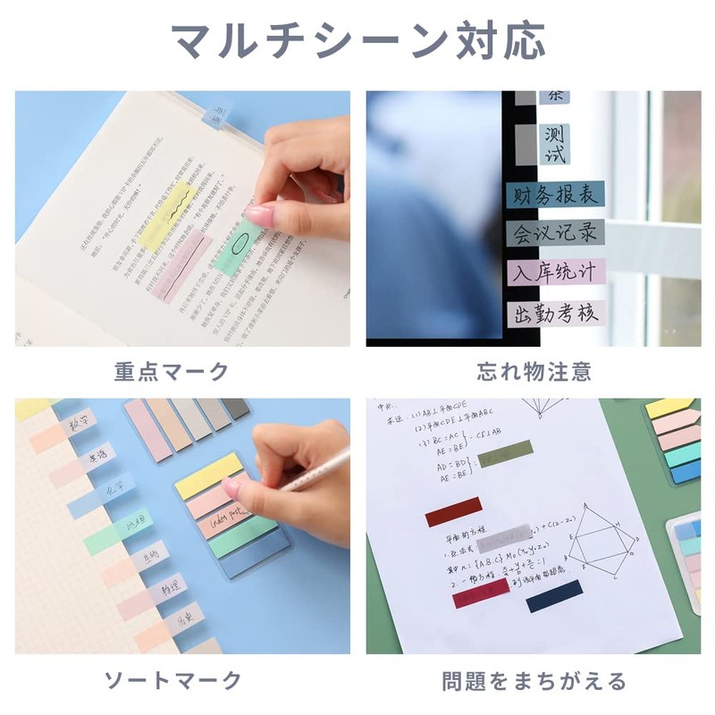AAGWW Total: 400 Sheets Transparent Sticky Notes, Writing Title Sticky