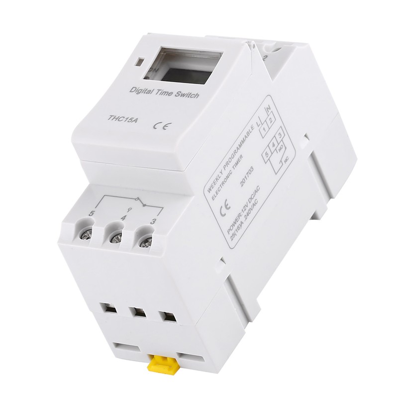 LCD Display Weekly Programmable Electronic Relay 16on＆8off Timer Switch (AC/DC12V)