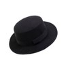 Upstore Wide Brim Fedora Hat Classic Flat Top Panama Hat