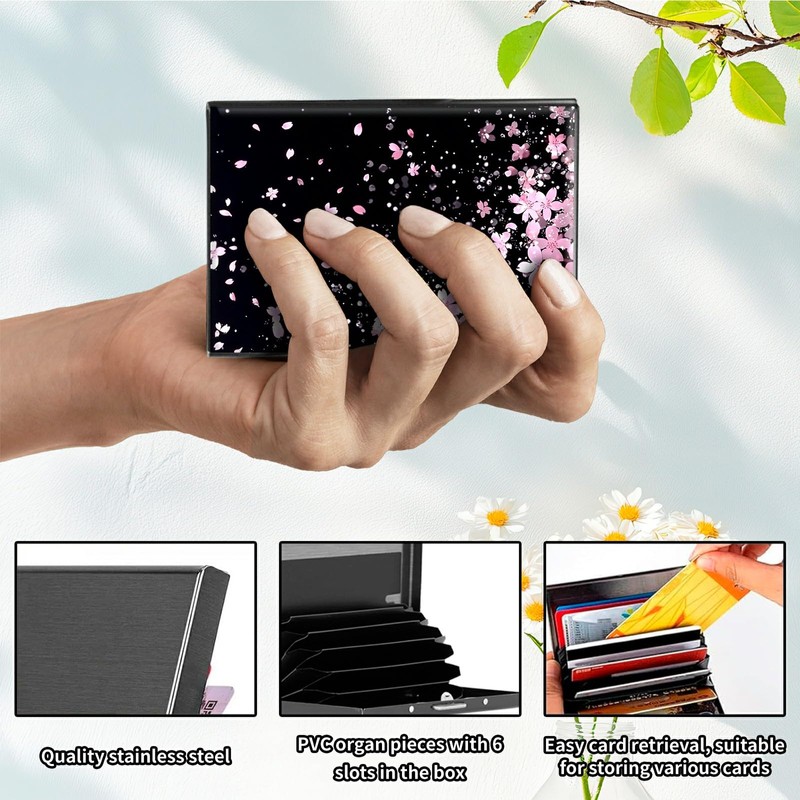 DIGTIALL for Men & Women RFID Blocking Metal Wallet -