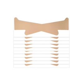 TORMEN Neck Lifting Tape for Women 10 Pcs Invisible Neck Wrinkle Patches for Wrinkles Instant Bands Tightening Sagging Skin Neckline Firming(Primary Colours)