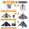 tinnmao Bird Feeder Pole 100 Inch with Squirrel Baffle and