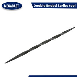 MegaCast High Precision Double Ended Steel Scribe and Etching Tool with Twist Grip, 6.5 Dual-Tip Metal Marking & Layout Tool for Craftsmen