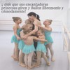 Vestido Manga Corta para Danza Ballet, Leotardo Danza Algodón para