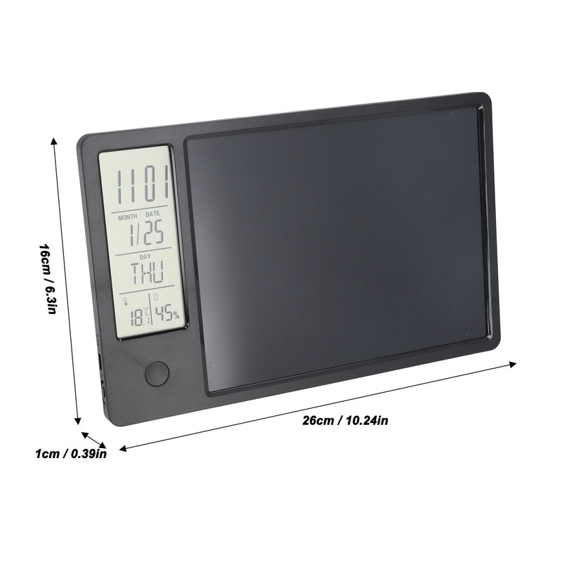 Electronic Digital Planner Tablet Calendar with Time Day Temperature Humidity