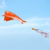 IMAGE 3D Kite Large Orange Dolphin Breeze Beach Kites with