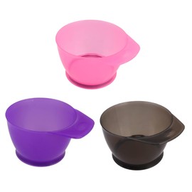 VICASKY 3Pcs Thickened Hair Dye Bowls Durable Plastic Tinting Bowls with Handle for Home Salon Use Hair Dye Tool for DIY Coloring and Professional Hairdressing