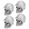 4PCS Tire Valve Caps Skull Style Anti Oxidization Universal for