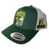 Mexico Leon Soccer 2 Logos hat Green White mesh