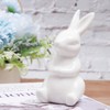 Veemoon Bunny Statue Ceramic White Rabbit Model Figurine Animal Decoration