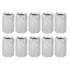 10Pcs M8 Tuerca de varilla larga Tuerca de acoplamiento hexagonal